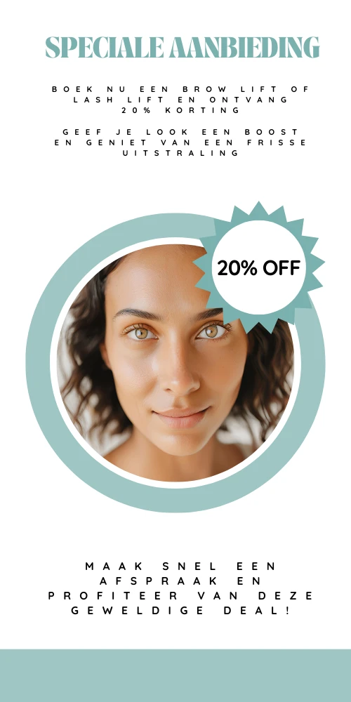 Frensch Care aanbieding Brow Lift & Lash Lift